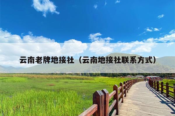 云南老牌地接社（云南地接社联系方式）