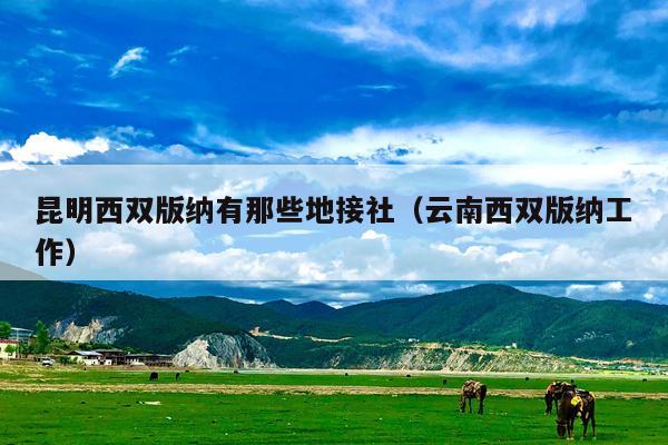 昆明西双版纳有那些地接社（云南西双版纳工作）