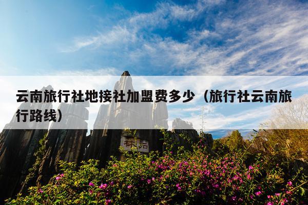 云南旅行社地接社加盟费多少（旅行社云南旅行路线）