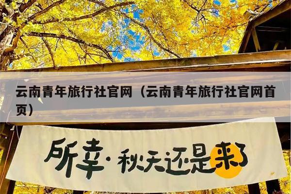 云南青年旅行社官网（云南青年旅行社官网首页）