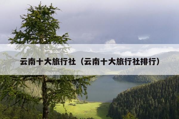 云南十大旅行社（云南十大旅行社排行）